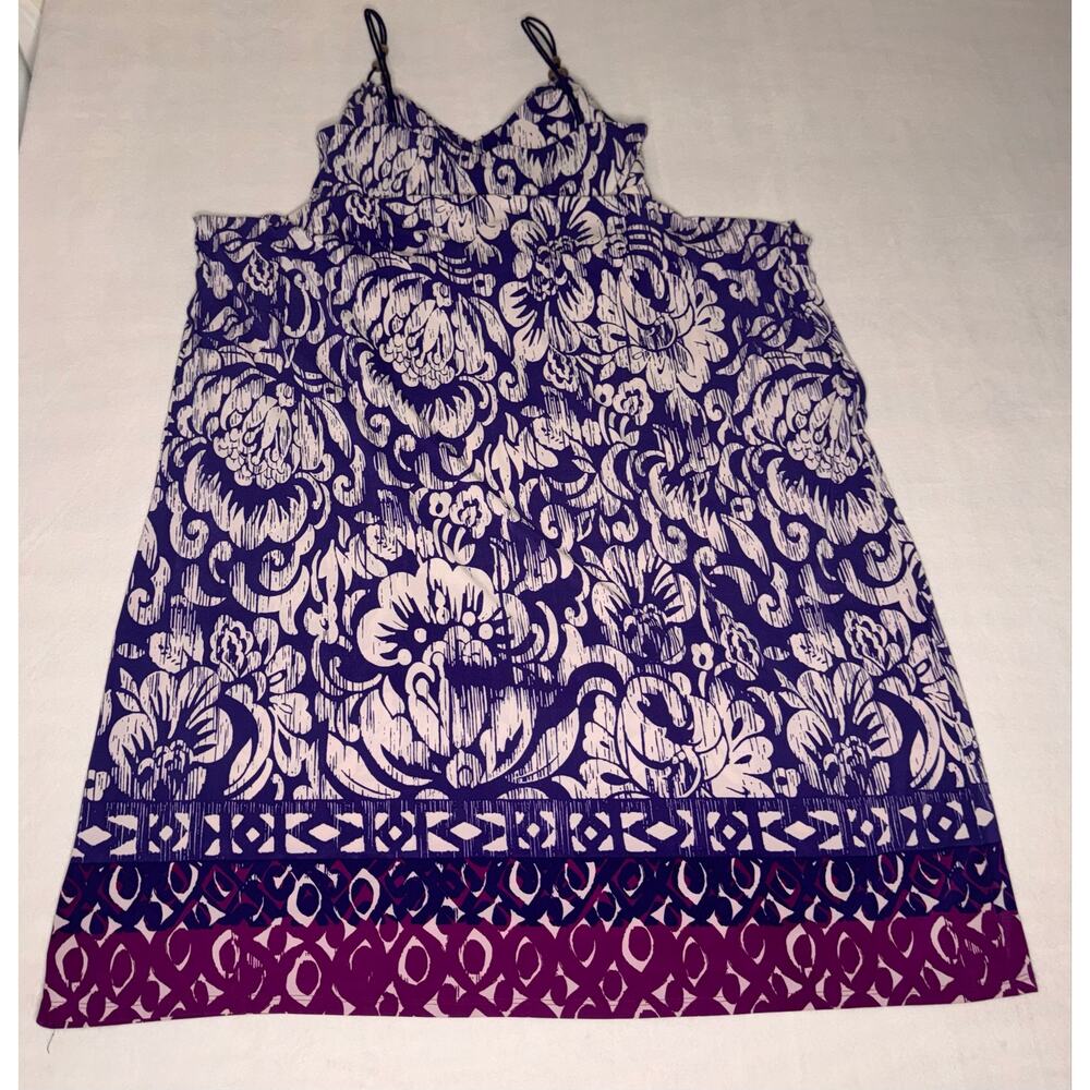 Purple White American Living 4 Maxi Dress - Picture 8 of 9